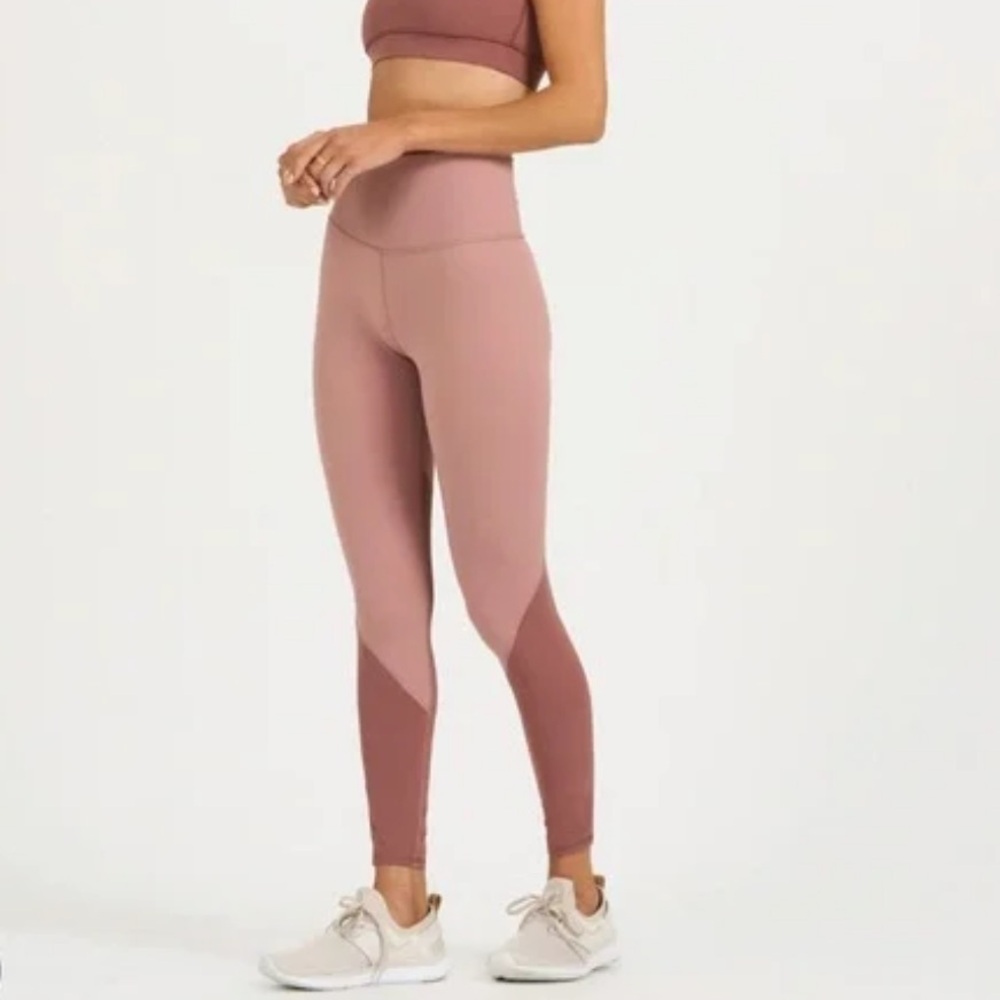 Vuori Rose Leggings & Matching Tank Top
